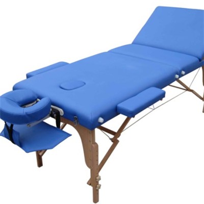 3 Section Round Corner Best Sales Adjustable Wooden ECO Cheap Leisure Folding Portable Massage Table With All Accessories