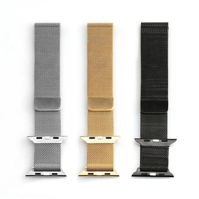 Stainless Steel Milanese Loop Bands Replacement Iwatch Band With Magnetic Closure Clasp For Apple Watch Strip Strap