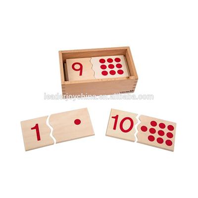 Yiwu Montessori Educational Wooden Toys Of Number Puzzle 1-10 With CE