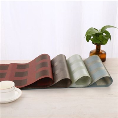 Outdoor Picnics Parties Reversible Woven Table Runner Restaurant Use Non-toxic Practical PVC Eat Mats For Tables