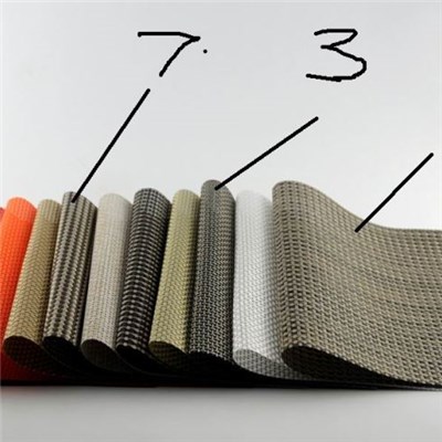 Set Of 6 PCS Solid Color Dining Mat 4x4 Washable Red Stripe Placemat
