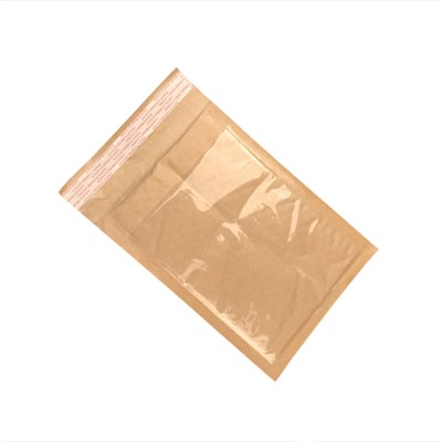 Brown Kraft Bubble Mailer Envelopes With Pouch For Airway Bill, Inovice, Packing List