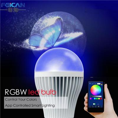DreamBLE Smart Bluetooth App Control Dimmable RGBW Intelligent LED Blub 9W E27 B22