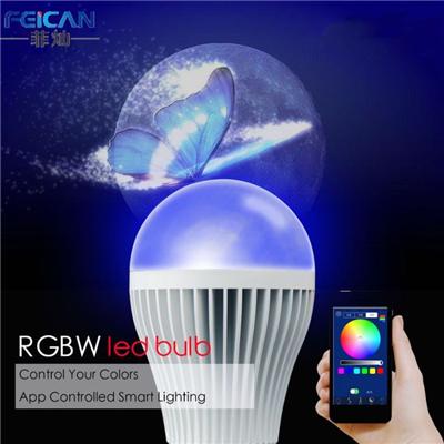DreamColor Smart Light WIFI Remote Group Control RGBW Multi-color Music And Timmer Blub 9W E26 27 B22