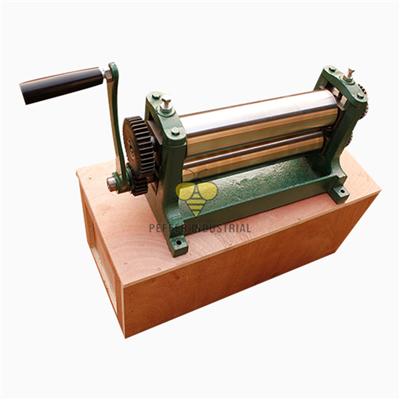 Manual Beeswax Glazing Press Flat Sheet Machine With Stainless Steel Roller