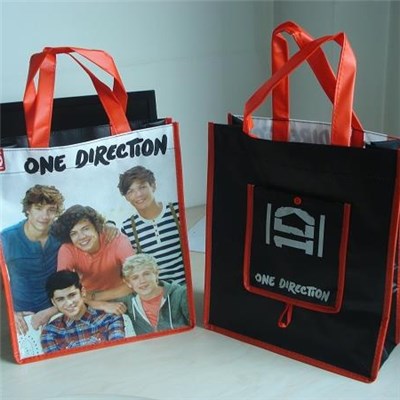 Promotional Wholesale Laminated Cloth Fashion Cheap Fabric Foldable Reusable Gift PP Non Woven Shopping Bag
