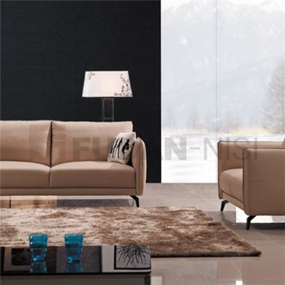 Beige Compact Home Sofa Set Design With Zig Zag Sewing