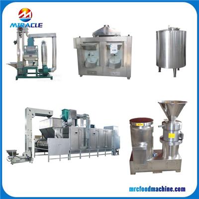 Industrial Automatic Cotinious Nutritional Peanut Butter Production Line With High Finness