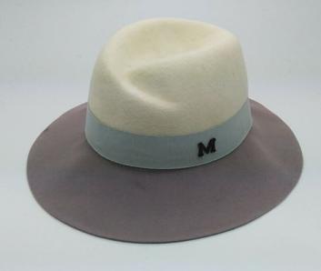 high quality wool felt homburg hat