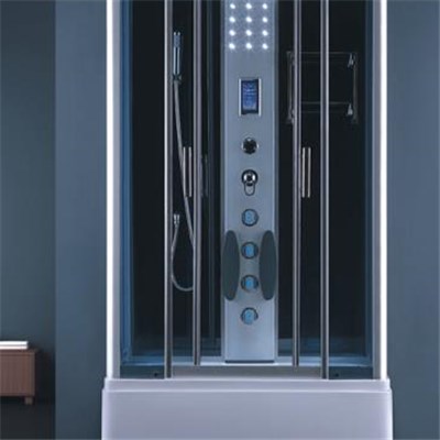 Square Steam Shower Cubicles With Hydro-massage Jets High Shower Tray