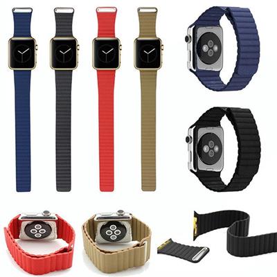 Apple Watch Leather Loop Straps Wristbands, 38mm/42mm Leather Loop Bands For Apple Watch Band