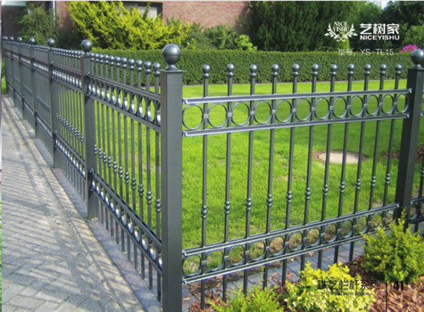 Antique decorative garden used simple wrought iron fence for sale
