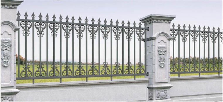 home yard  aluminum fence with die casting parts design
