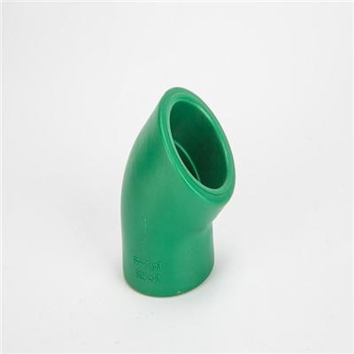 PPR Fitting Elbow 45° PPR Pipe Fittings Green Color PPR Fitting Elbow With Thread