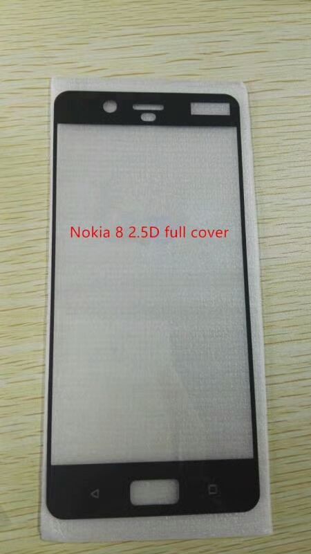 Tempered Glass Screen Protector for Nokia 8 Bubble Free Easy Installation