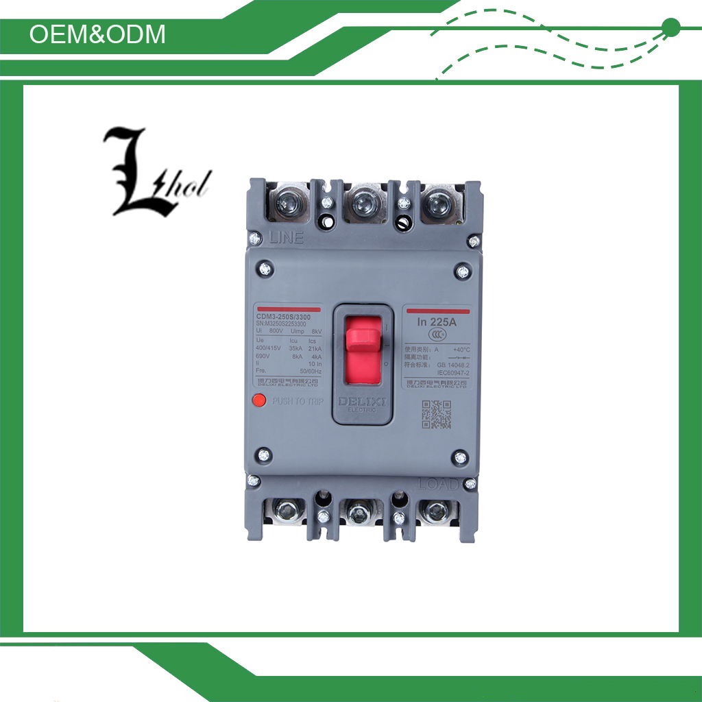 Popular Delixi CDM3 Moulded Case Circuit Breaker from Chinese Manufacturer with Good Price and Quality