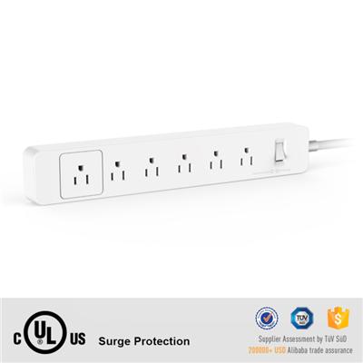 1800W Integration Smart Universal Power Strip 6 US Outlet Power Strip Without Usb Port