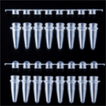 0.2ml Clear PCR tubes with 8 strips