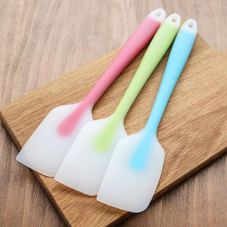 Heat resistant transparent spatula knife shape silicone spatula 