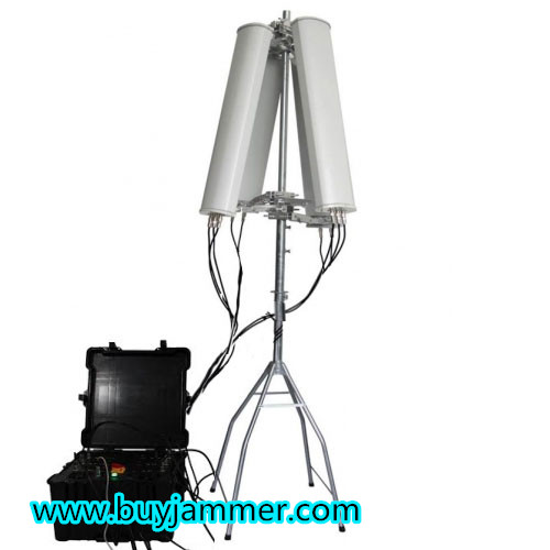 600W 4-8bands High Power  up to 2500m Drone Jammer
