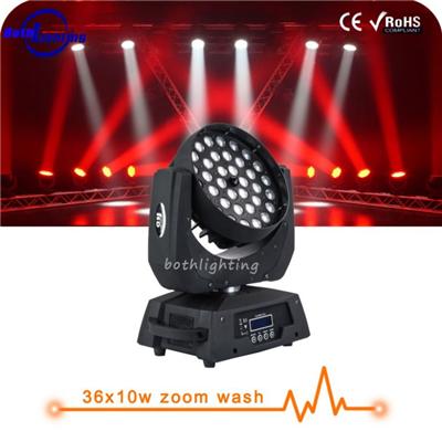 Led Wash 36x10w RGBW 4in1 Moving Head Led With Zoom