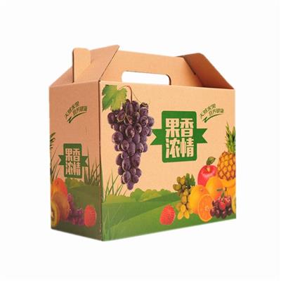 ODM BC Flute Corrugated Cardboard Carton Vegetable Packing Paper Tray Box