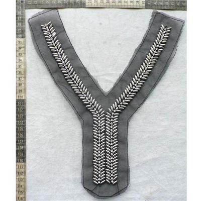 Fashionable Decorative New Design Y Shape Collar In Plastic Beads Decoration Handmade Necklines Trimming For Lady's Dress