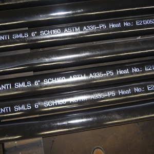 Alloy Steel Seamless Pipe, ASTM A335 P5, PE