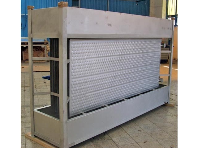Stainless Steel Industrial Falling Film Pillow Plate Heat Exchanger for Meat Processing 