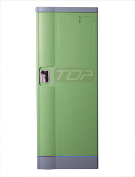 Double Tier Factory Lockers ABS Plastic, Green Color