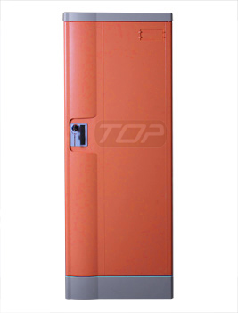 Double Tier Storage Lockers ABS Plastic, Orange Color