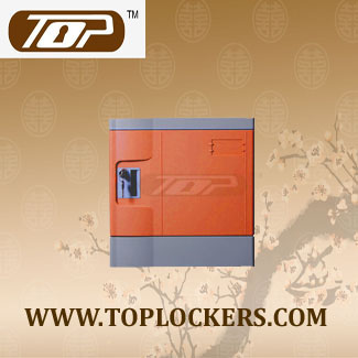 Six Tier Club Lockers ABS Plastic, Orange Color