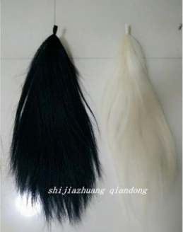 Dyed Black Horse Tail Hair Extension