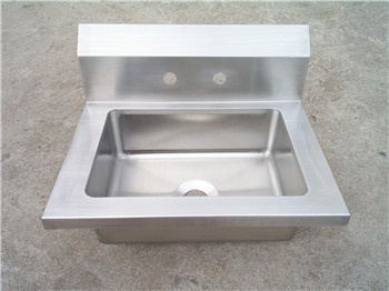 Stainless Steel Welding Hand Sink with 4 faucet hole,meet with NSF standard