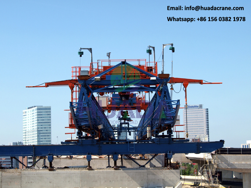 120ton double truss beam launcher crane for railway construction