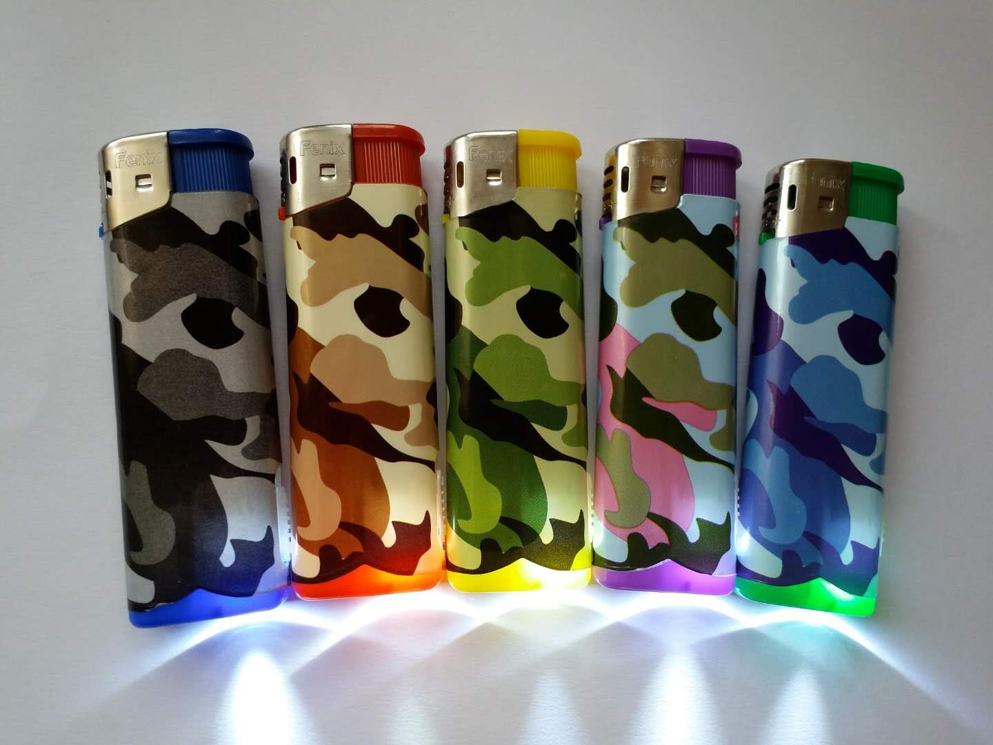 gas lighter with LED lamp