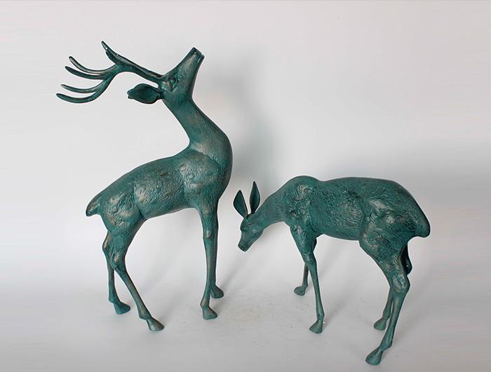 Cast Aluminium Deer Statue
