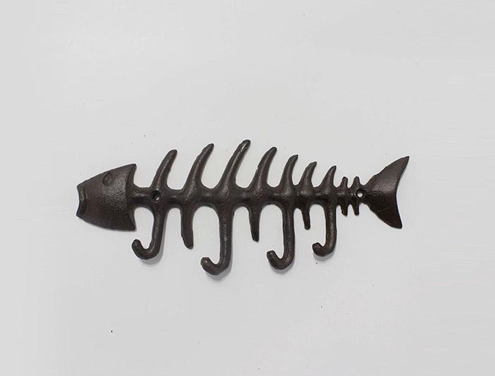 Cast iron fishbone hook