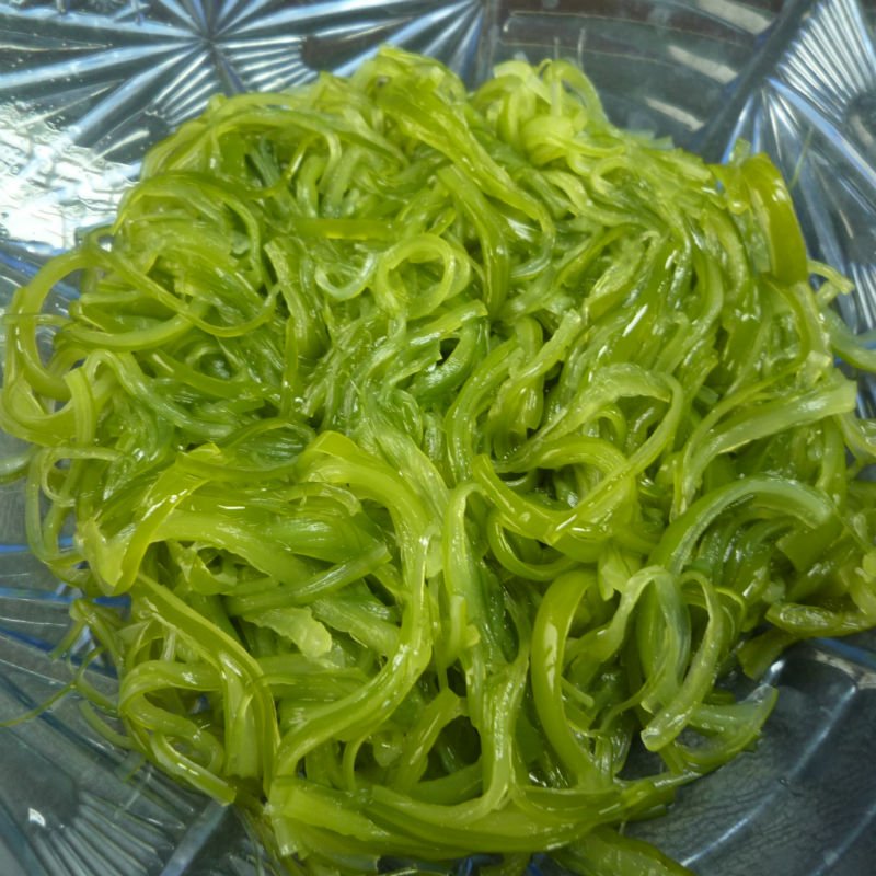 Frozen seaweed wakame stem cut salted wakame