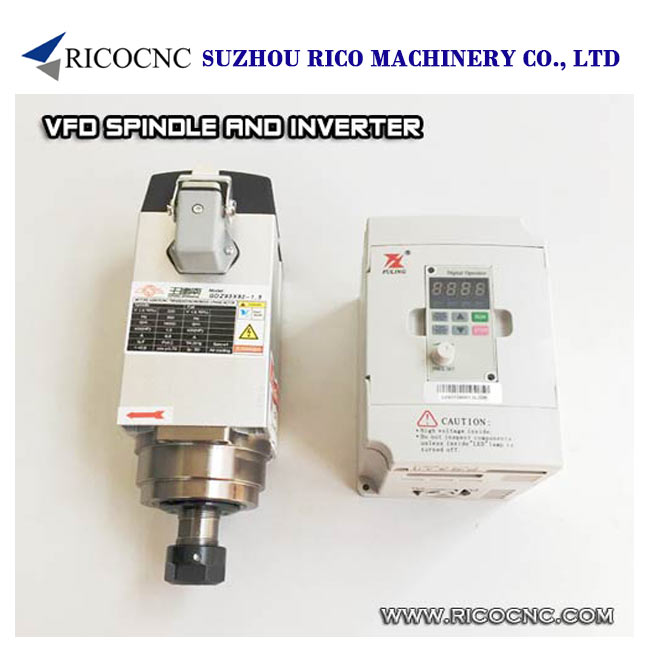 CNC Router Spindle Motor and VFD Inverter Drive Kit