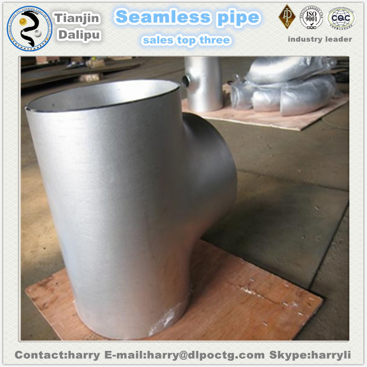Stainless Steel Long Tee Butt Weld Connection Type Sanitary Tube Fittings tee