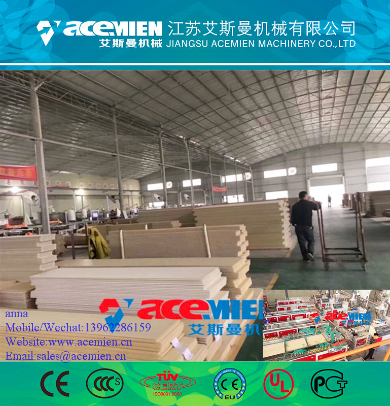 Plastic PVC/WPC panel/board/plate extruding machine production line