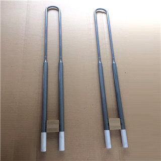 High temperature glass furnace MoSi2 heating elements