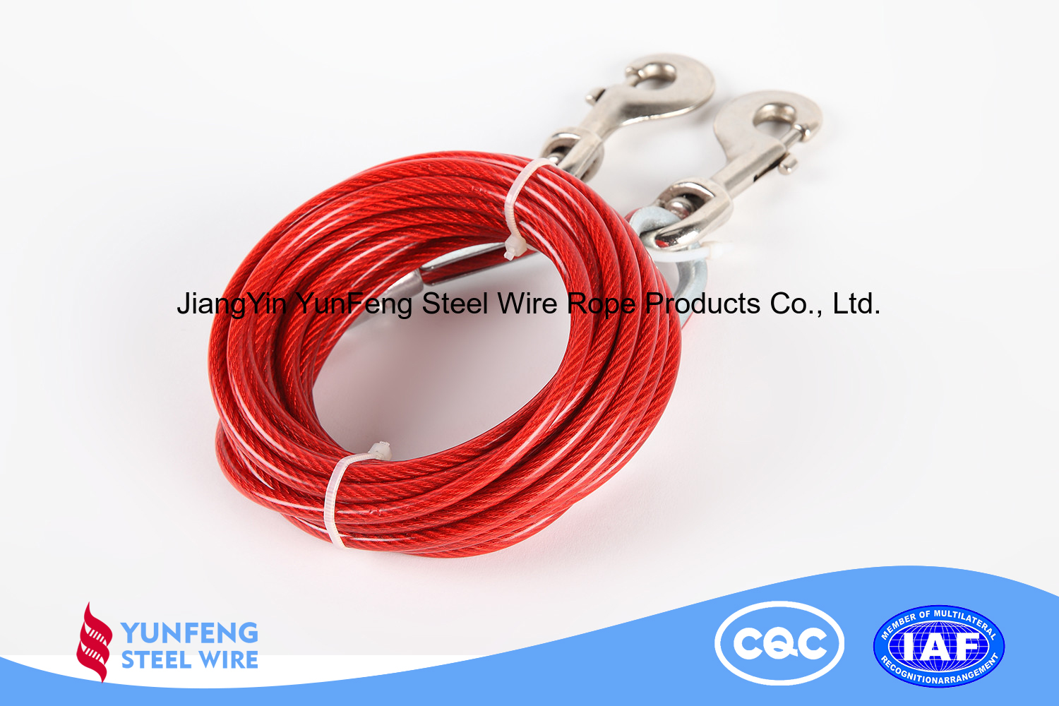 high elasticity copper Plating Wear-resistant Nylon coated Steel Wire Rope