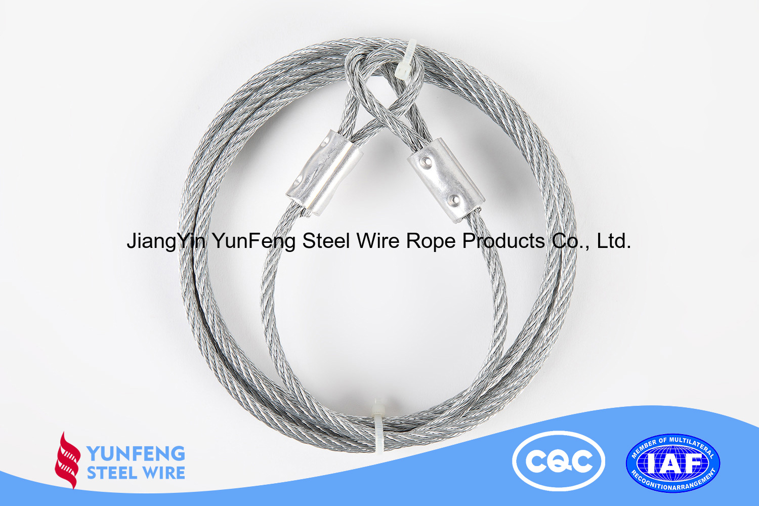 Electro Galvanized Coated with Transparent Nylon High Carbon steel wire rope