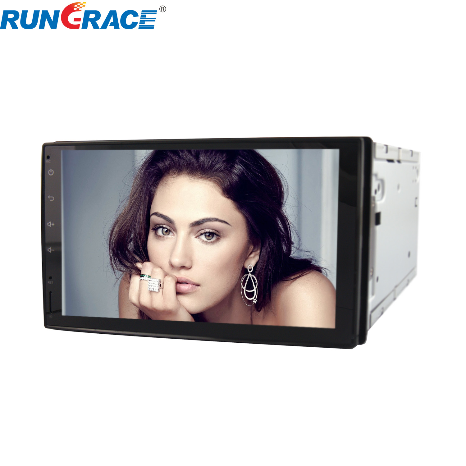 Rungrace China supplier universal car dvd gps navigation system bluetooth reverse camera