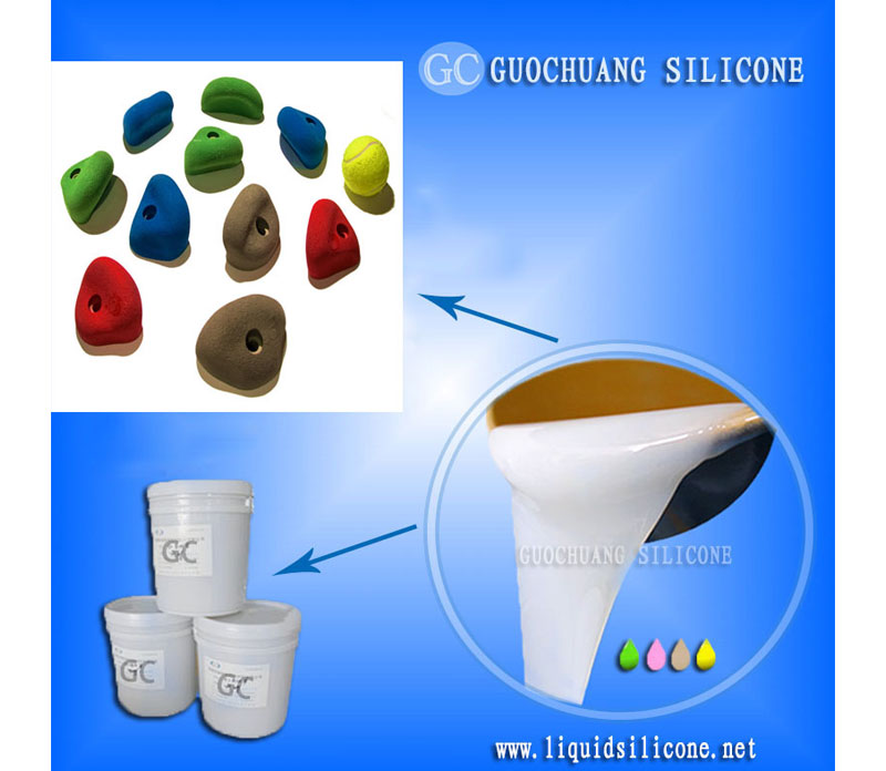 China Manufacturer raw material liquid silicone rubber for climbing holds molding