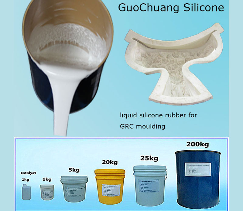 China manufacturer mold making liquid silicone rubber for Grc Gfrc moulding