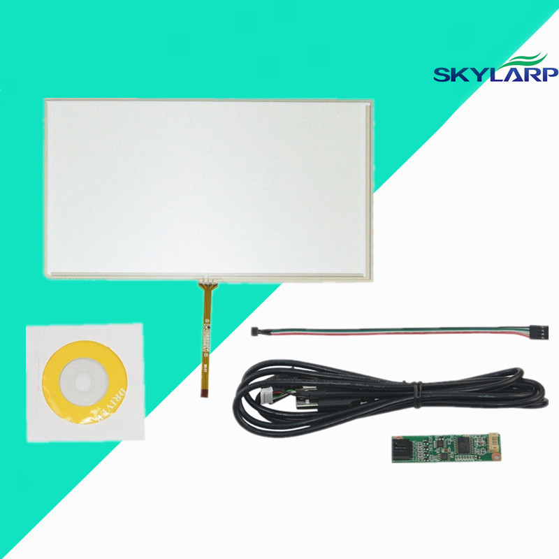 9inch 4 Wire Resistive Touch Screen Panel Digitizer USB for 9 TFT LCD 211x126mm Screen touch panel Glass Free shipping