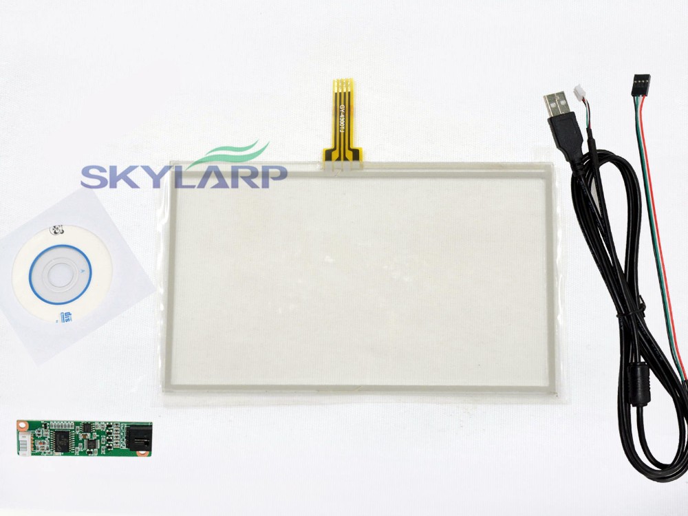 4.3''inch 4 Wire 105*65mm Resistive Touch Screen Panel USB Controller Kit for HSD043I9W1-A00 Touch panel Glass Free shipping